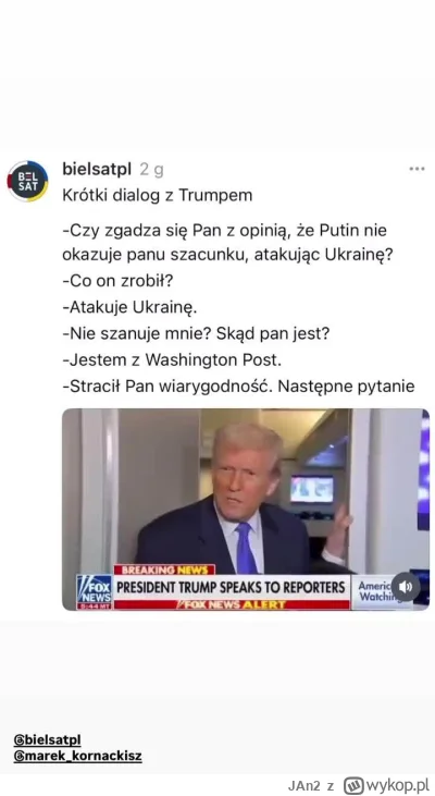 JAn2 - Dyskusje trumpa z dziennikarzami na poziomie pisiorów (ʘ‿ʘ)

https://streamabl...