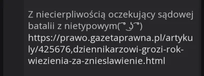 Major_Gross - @bezpravkano207: tak to sprawa cywilna nie karna. A ty napisałeś, że oc...