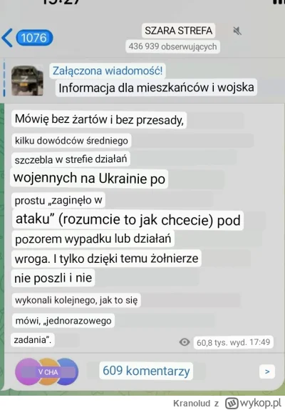 Kranolud - No, ciekawe ( ͡° ͜ʖ ͡°)
Wagnerowcy z Grey Zone otwarcie mówią, że żołnierz...