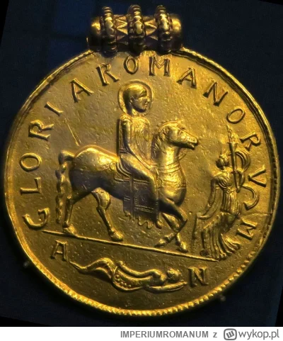 IMPERIUMROMANUM - Złoty medalion ukazujący cesarza Walensa

Złoty medalion ukazujący ...