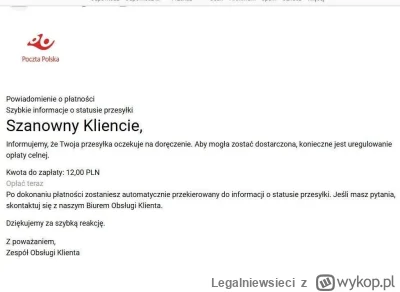 Legalniewsieci - 🚨 Popularna metoda oszustów! 

Żądania dopłat za przesyłki często t...