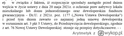 Arytmetyk - @Yuri_Yslin: Dokładnie tak było bo wchodziła nowa ustawa deweloperska, ba...