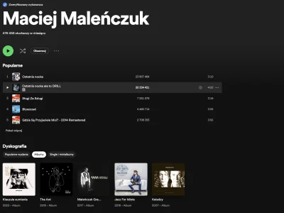 MrAndy - "Dziękuję bardzo. Moja stopa na Spotify nie postanie. Bye, bye Spotify". Aha...