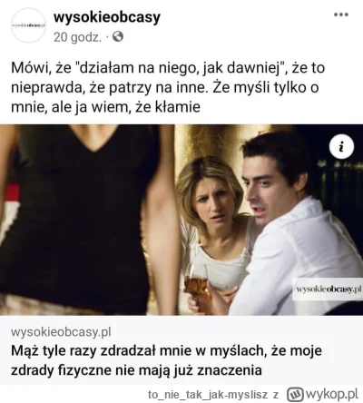 tonietak_jak-myslisz - taki post mi się dzisiaj pokazał XD
#p0lka #heheszki #zdrada