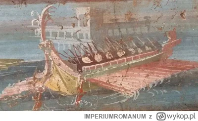 IMPERIUMROMANUM -  Fresk rzymski ukazujący triremę 

Fresk rzymski ukazujący triremę ...