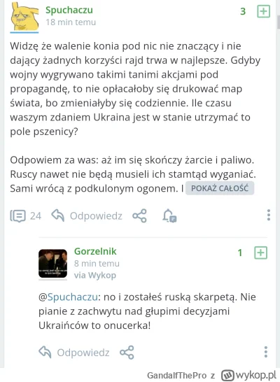 GandalfThePro - @Spuchaczu usuń konto ruski trolu