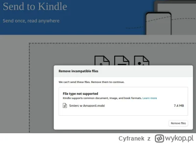 Cyfranek - Zgodnie z zapowiedziami z zeszłego roku, Amazon blokuje wysyłkę własnych p...