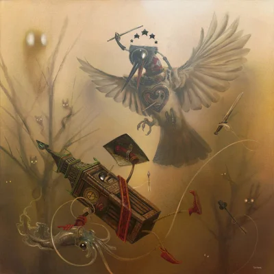 GARN - #sztuka #art #malarstwo #obrazy autor: Greg 'Craola' Simkins | Killing Time | ...