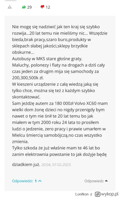 LonNon - Aż się wzruszyłem tym wpisem..XD
Chyba trochę niedoceniamy tego co mamy..Ja ...