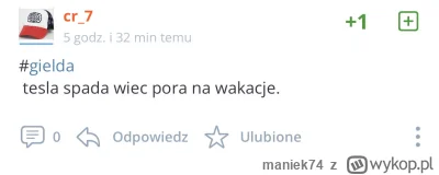 maniek74 - #gielda

Tesla spada wiec pora na powrót trolli na tag ( ͡º ͜ʖ͡º)