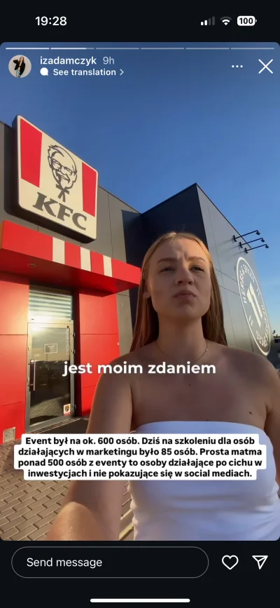 gymw8nhnzd - Wczorajsi milionerzy na hotdogach z żabki w trakcie eventu, dzisiaj KFC....