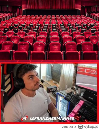 vegetka - Kiedy wszyscy kierowcy idą na premierę filmu F1 w Monako, Max z różową kier...