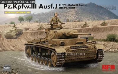 n____S - ❗ Rye Field Model RM5072 1/35 Scale Panzerkampfwagen III Ausf.J Model
〽️ Cen...