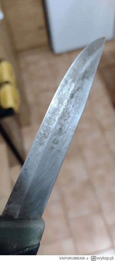 VAPORUMBAN - Ma ktoś może jakiś efektywny sposób jak usunąć takie rdzawe ślady z noża...