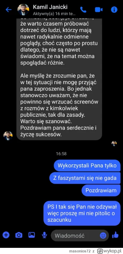 masonios72 - Janicki vs Napieralala vol. 2
Doktor podostrzył, czekamy na materiał jak...