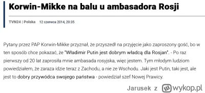 Jarusek - Korwin ohydnie atakuje ambasadora USA, porównując go do koprofilów (czerpią...