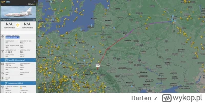 Darten - Przypadkowo wszedłem na flightradar i kliknąłem na pierwszy lepszy samolot. ...