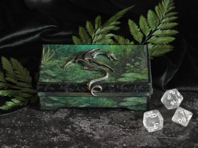 Apaturia - Mikro skrzyneczka na drobiazgi, imitująca trochę kieszonkowego formatu akw...