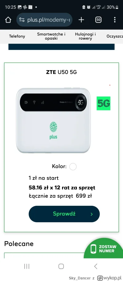 Sky_Dancer - Czy ktoś się orientuję jak to jest w Polsat Box. Chcę wziąć internet mob...