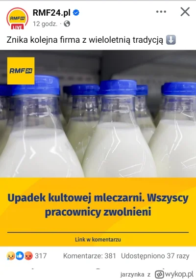 jarzynka - #kononowicz Zapaść przemysłu mlecznego po śmierci Krzysztofa. 

Podobnie b...