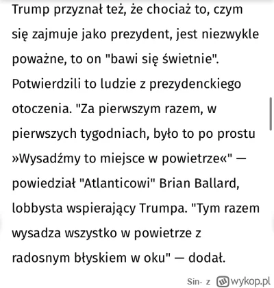 Sin- - Za pierwszym razem niszczył wszystko niechcący. Teraz robi to celowo machając ...