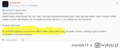 maniek74 - @151346136 albo ze wali teksty typu, ze da sobie „rękę uciąć” za to, ze ja...