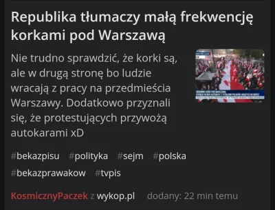 Palladyn400 - Korki w #warszawa w czwartek o 16? No niesamowite... 
Za chwilę będzie ...