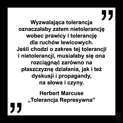 haston - Kolejny przyklad teorii tolerancji represywnej marksisty Herberta Marcuse.