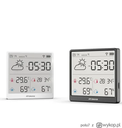 polu7 - Xiaomi Duka Atuman TH3 Smart Hygrometer Thermometer w cenie 14.99$ (60.14 zł)...
