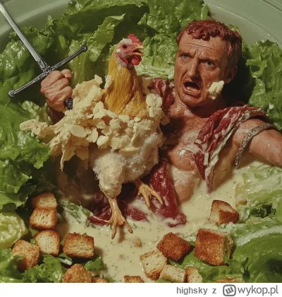 highsky - Chicken Caesar Salad #humorobrazkowy #cursedai