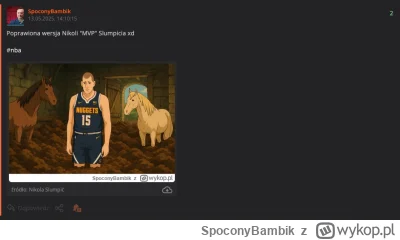 SpoconyBambik - @meemphis11: Przecież 99% co wrzucam to związane z Sixers xD Ty za to...