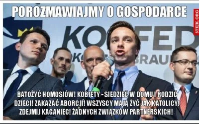 szejas - Poprawimy koniunkturę gospodarczą poprzez odsunięcie pogan od sądów. Zapewni...