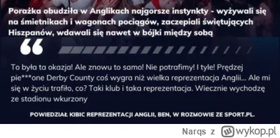 Narqs - To co ja mam powiedzieć jako kibic Pogoni i Polski? Chłop chyba bedąc na moim...