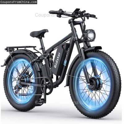 n____S - ❗ Ridstar E26 PRO Electric Bike 48V 23Ah 1000Wx2 [EU]
〽️ Cena: 1299.99 USD (...