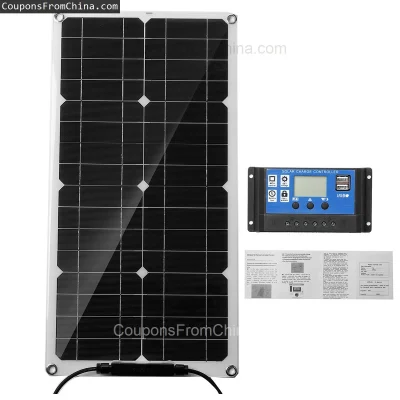 n____S - ❗ 12V 50W Portable Solar Panel with Controller [EU]
〽️ Cena: 25.99 USD (dotą...