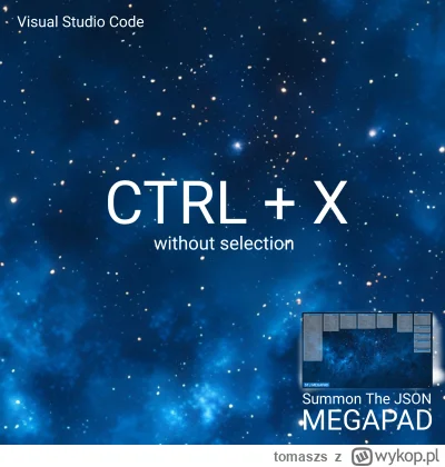 tomaszs - Did you know that the CTRL+X combination without a selection in Visual Stud...