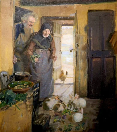 Bobito - #obrazy #sztuka #malarstwo #art

Anna Ancher - Dwoje staruszków i ich królik...