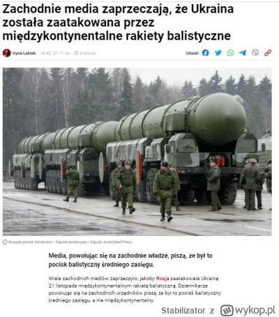 Stabilizator - No i co łyso?

#wojna #ukraina #rosja