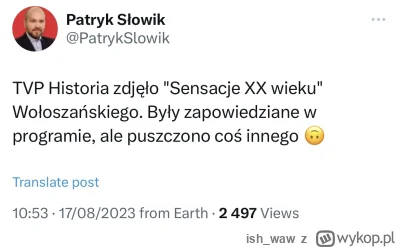 ish_waw - Ej Mati powiedział, że już nie lubimy Wołoszańskiego

#tvpis #heheszki