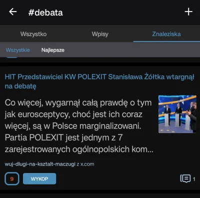 WykopX - @Zelu06 dodałeś tag #debata ale nawet go nie sprawdziłeś, prawda? Duplikat. ...