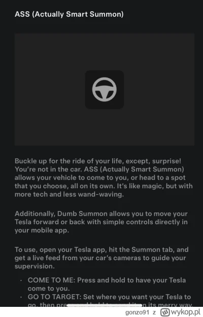 gonzo91 - Po latach oczekiwania #tesla właśnie udostępniła aktualizacje z przywoływab...