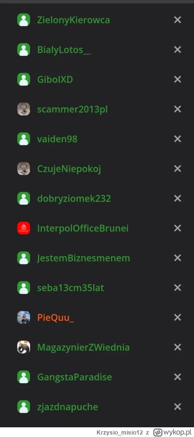 Krzysio_misio12 - O 19-20 moderacja śpi, więc przygotujcie się na atak upo zielonek, ...