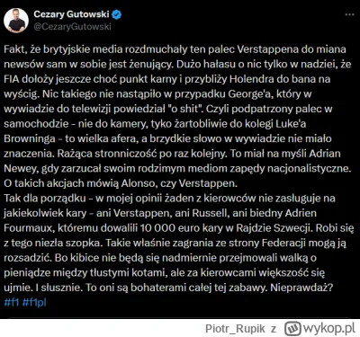 Piotr_Rupik - Najmilszy na prezydenta FIA bo dlaczego nie 
#f1