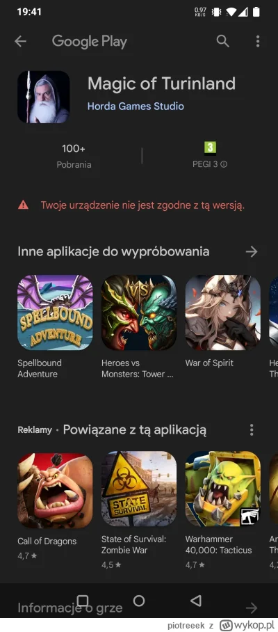 piotreeek - @metasek jakie tam są wymagania że oneplus 7t nie jest obsługiwany?