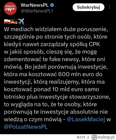 N331 - Polska podpisała w umowy dla wojska już za ponad 500 mld zł, w planach jest dr...