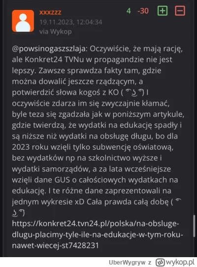 UberWygryw - @AlanPogromca: 

OP to pisowski troll. 11 miesieczne konto z farmy Szmat...