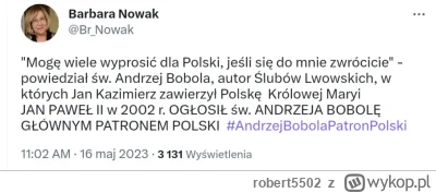 robert5502 - Głównym patronem Polski powinien zostać jakiś znany psychiatra!
Ta szurn...