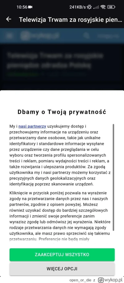 openordie - @Szaquak: włączenie zewnętrznej przeglądarki to podstawa przeglądania wyk...