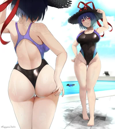 KsyzPhobos - #ikunagae #touhou #anime #randomanimeshit #swimsuit #buttai