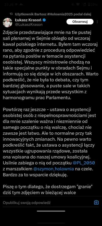 johny-kowalski - @Symmachus akurat Hołownia interesuje się tym najbardziej co potwier...